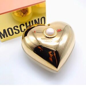 VTG Moschino Perfumed Body Powder 3.5oz Sealed Italy Gold Box Discontinued
